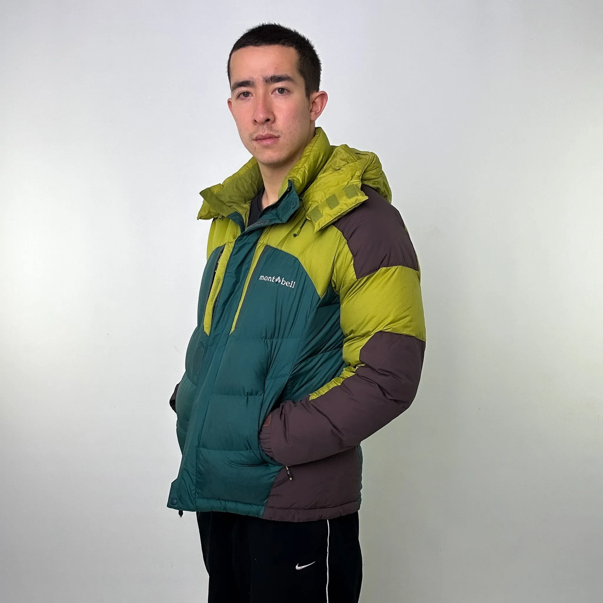 Green 90s Mont Bell EX 700+ Puffer Jacket Coat (L)