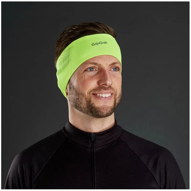 GripGrab  Windproof Hi-Vis Headband - Fascia sportiva per la fronte