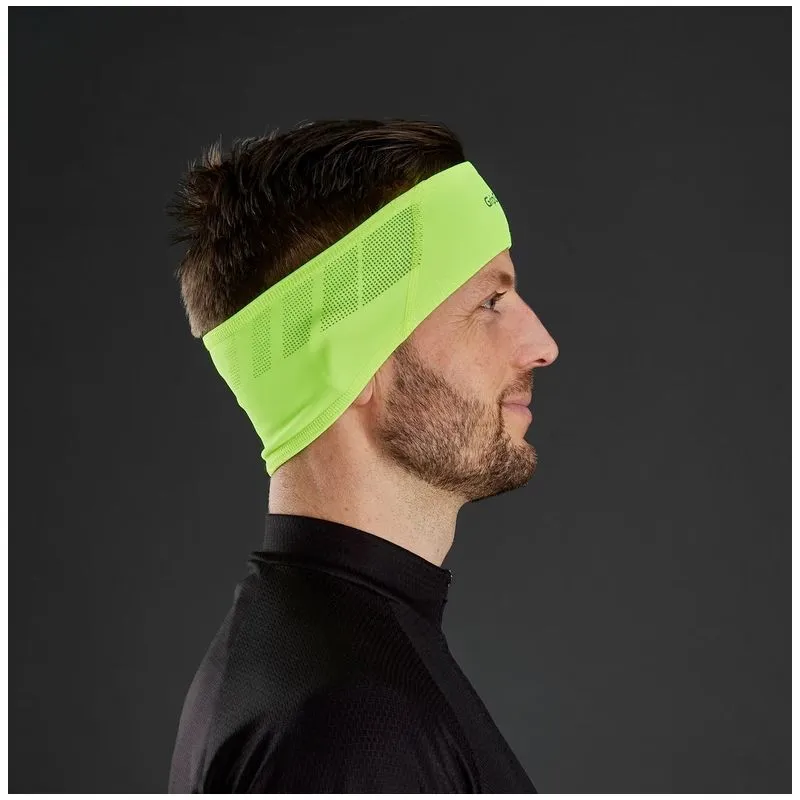 GripGrab  Windproof Hi-Vis Headband - Fascia sportiva per la fronte