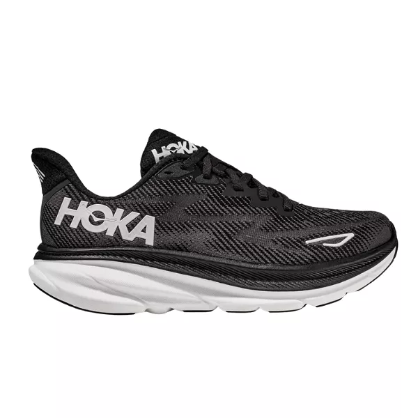 HOKA Women's Clifton 9 Black/White