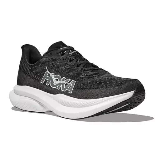 HOKA Women's Mach 6 (Medium Width) Black/White