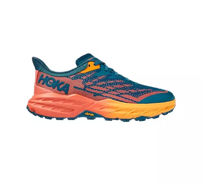 HOKA Women's Speedgoat 5 Wide Blue Coral/Camellia