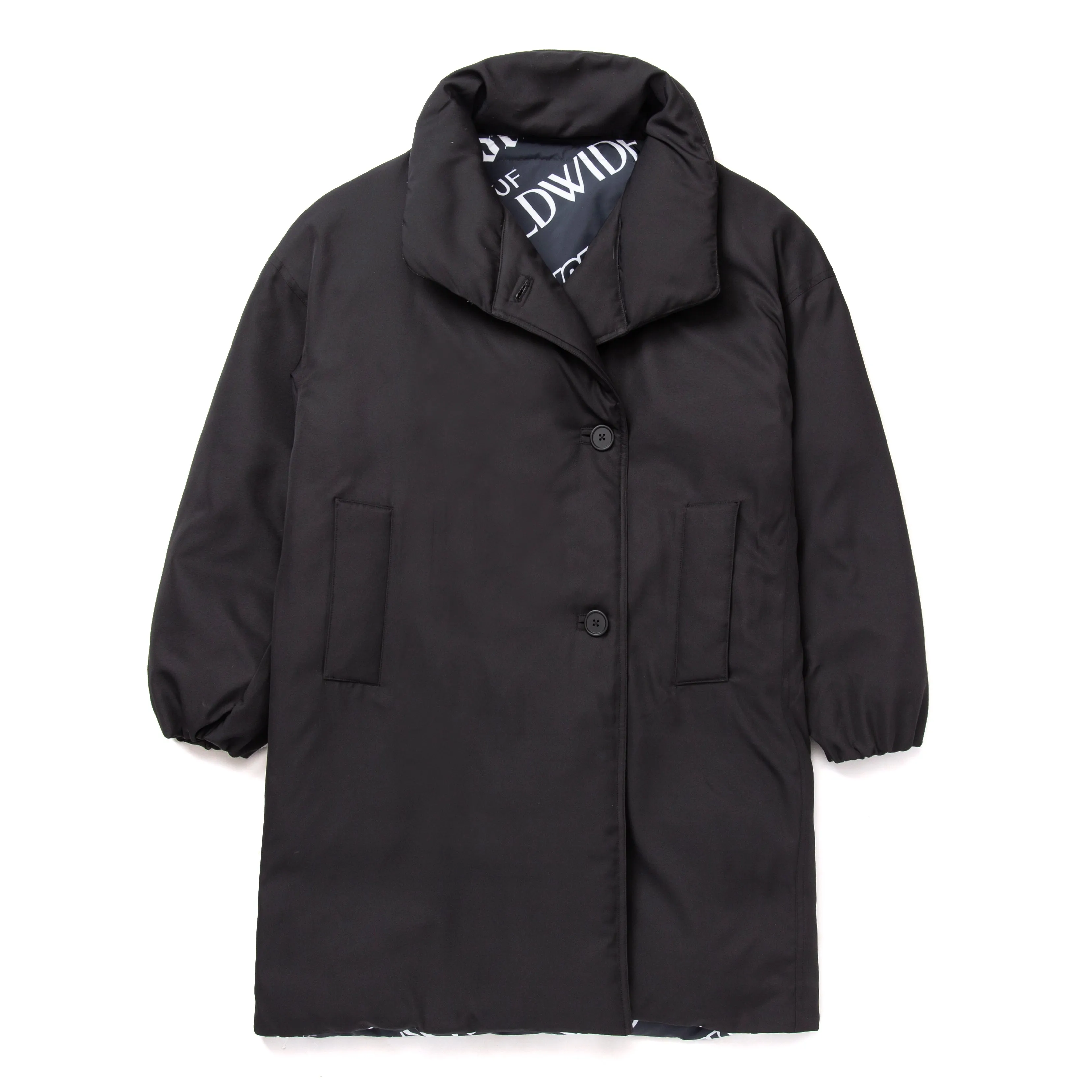 HUF WOMENS REVERSIBLE PUFFER // BLACK