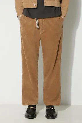 Human Made corduroy trousers Corduroy Easy beige color HM26PT017