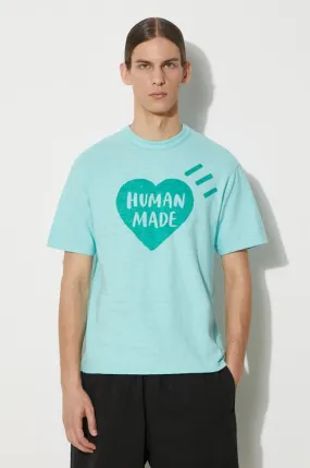 Human Made cotton t-shirt Color men’s green color with a print HM27CS006