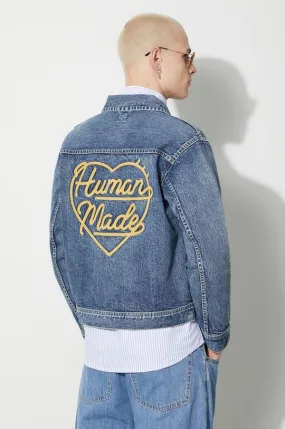 Human Made denim jacket Denim Work men's navy blue color HM26JK008