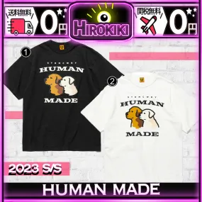 HUMAN MADE  |Unisex Street Style Collaboration Logo T-Shirts