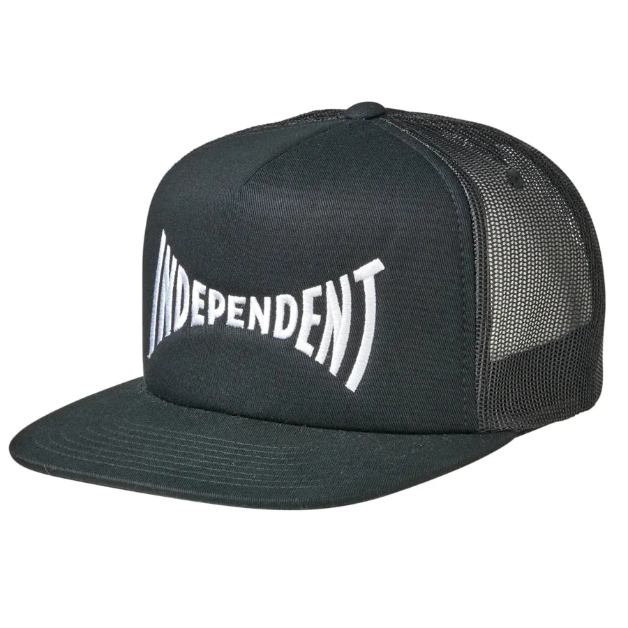 Independent - Span Mesh Trucker High Profile Hat (Black) *SALE