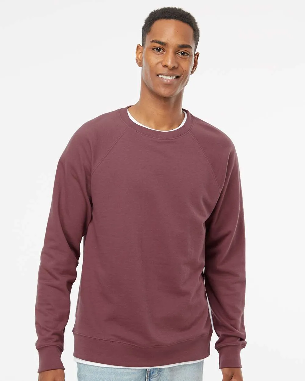 Independent Trading Co. - Icon Unisex Lightweight Loopback Terry Crewneck Sweatshirt