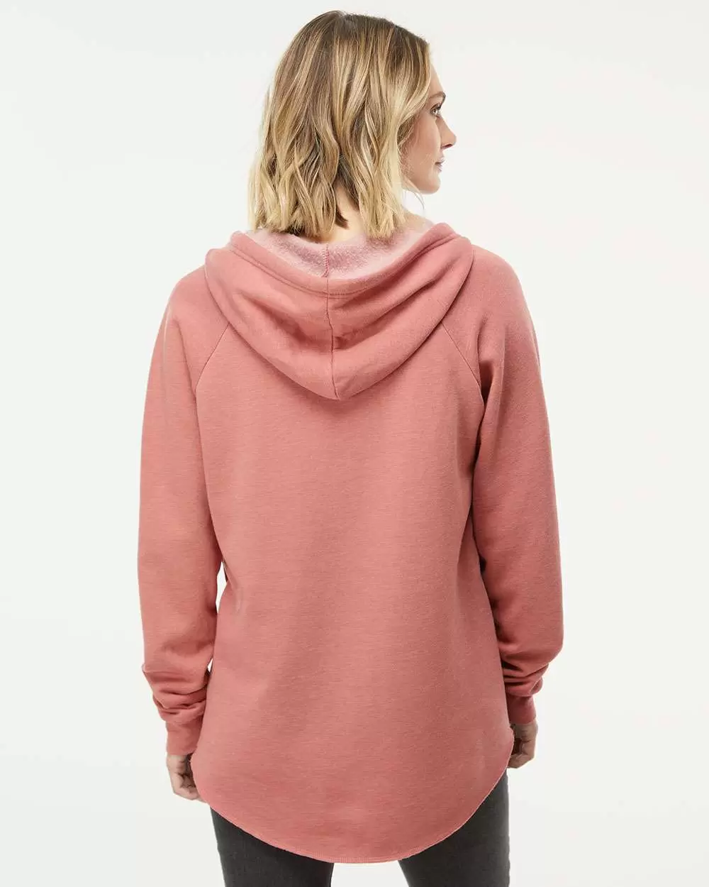 Independent Trading Co. PRM2500 Women's Lightweight California Wavewash Hooded Pullover Sweatshirt SKU: PRM2500