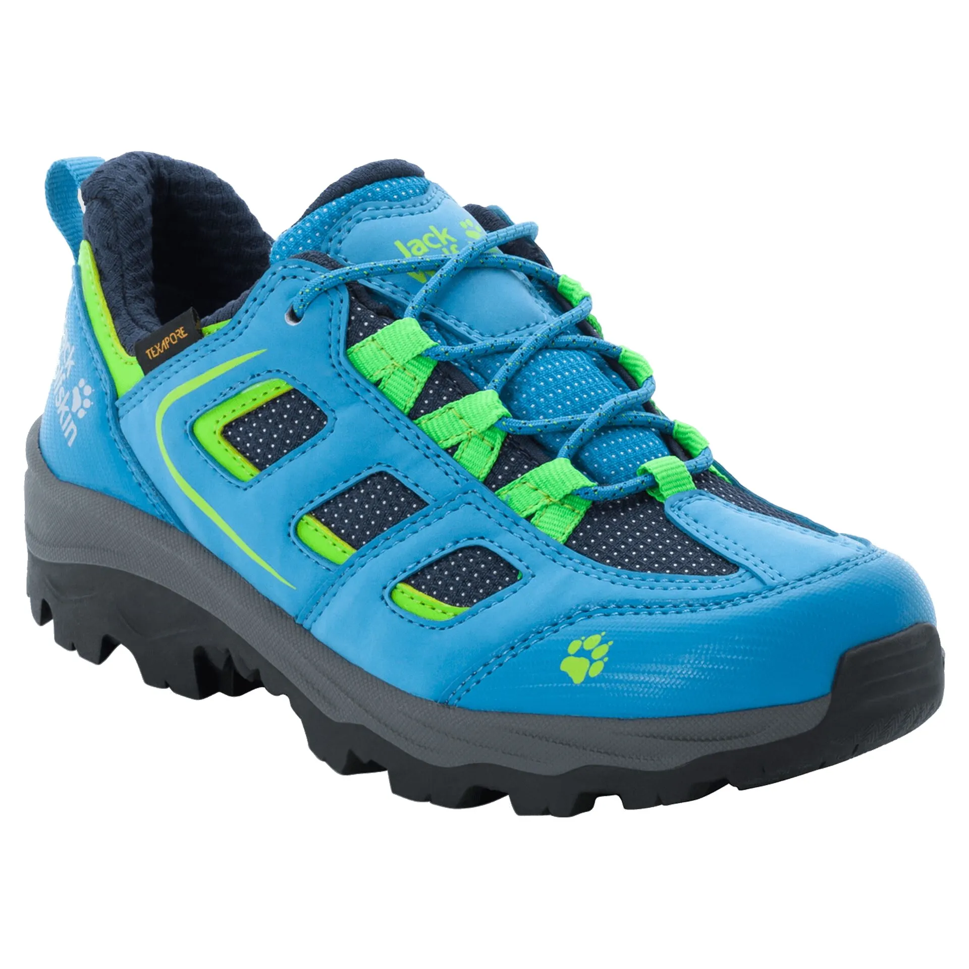 Jack Wolfskin Kids' Vojo Texapore Low (2021) Blue/Green | Buy Jack Wolfskin Kids' Vojo Texapore Low (2021) Blue/Green 