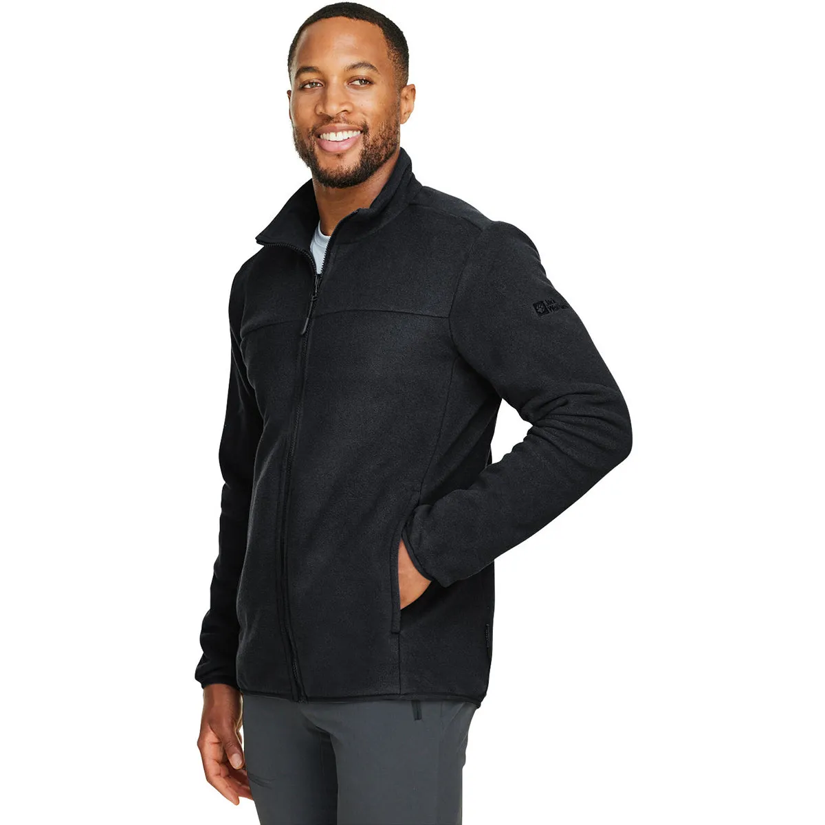 Jack Wolfskin Men's Black Beilstein Full-Zip Fleece