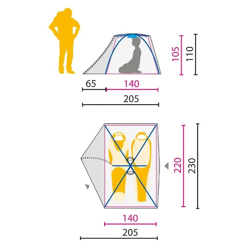 Jack Wolfskin  Skyrocket II Dome - Tenda da campeggio