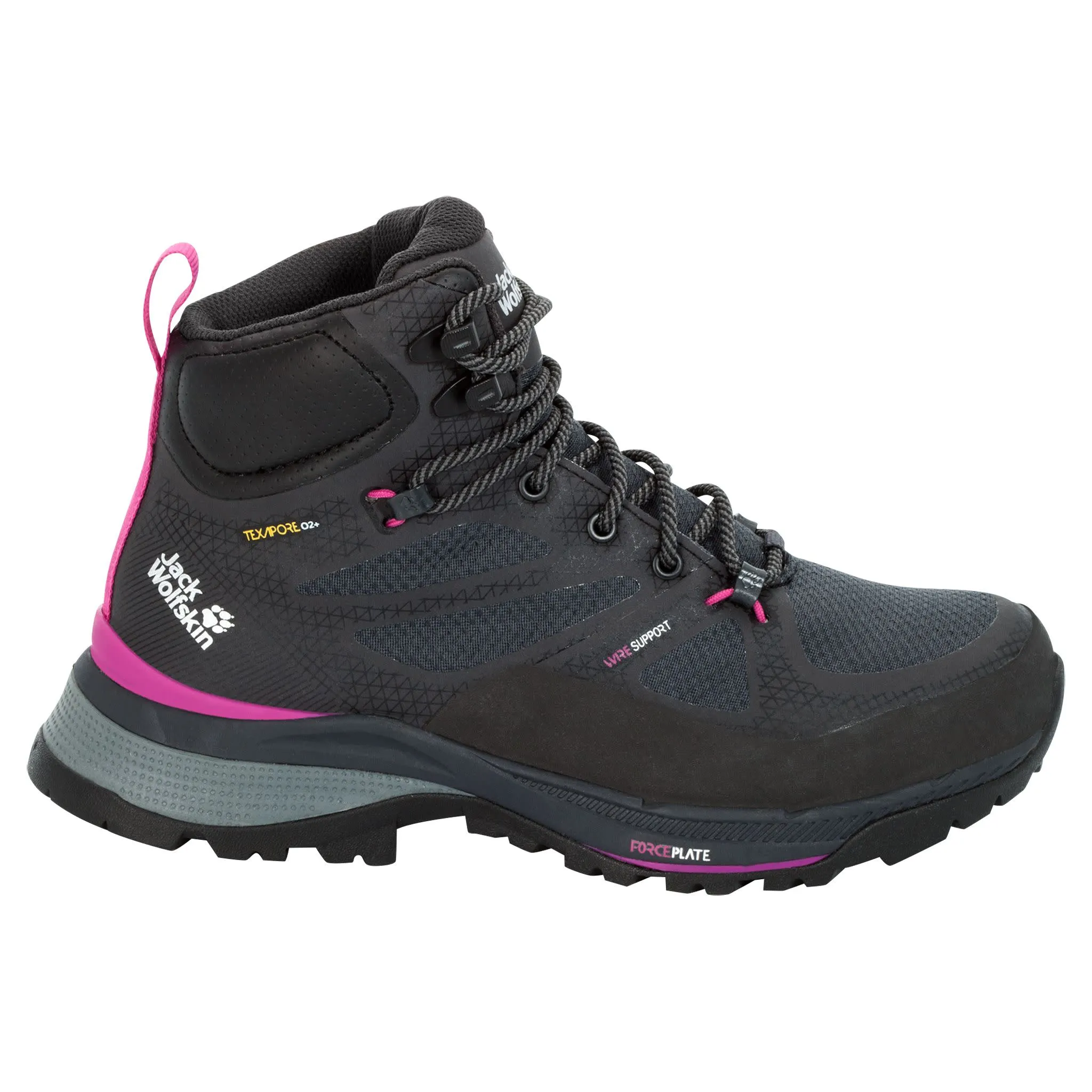 Jack Wolfskin Women's Force Striker Texapore Mid Phantom / Pink | Buy Jack Wolfskin Women's Force Striker Texapore Mid