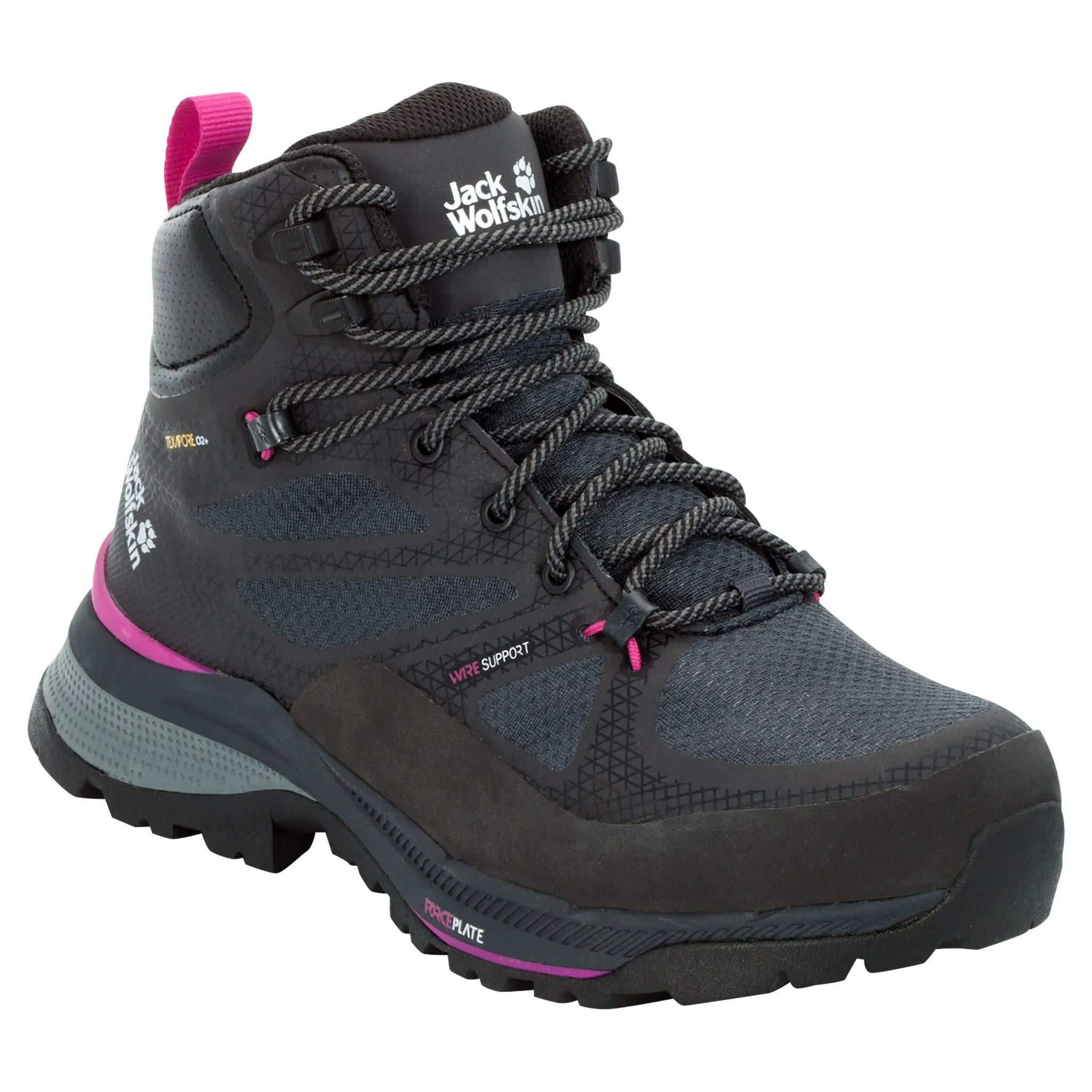 Jack Wolfskin Women's Force Striker Texapore Mid Phantom / Pink | Buy Jack Wolfskin Women's Force Striker Texapore Mid