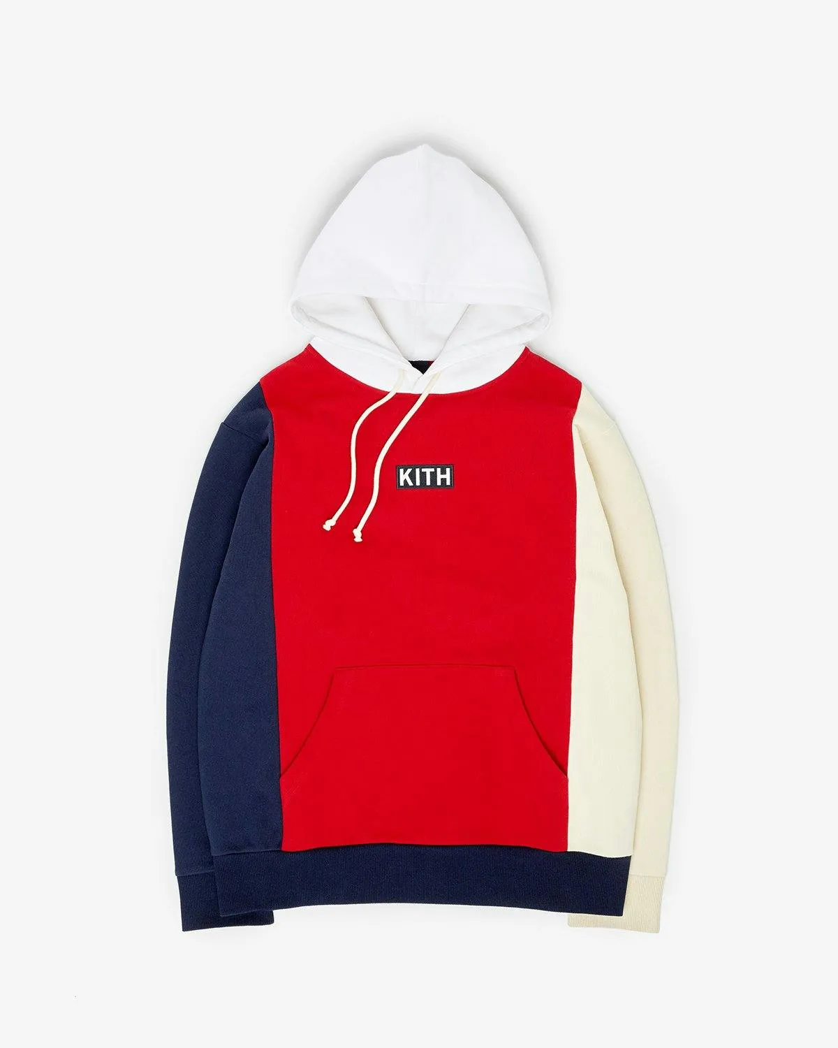 Kith – RED COLORBLOCK HOODIE | Highsnobiety Shop