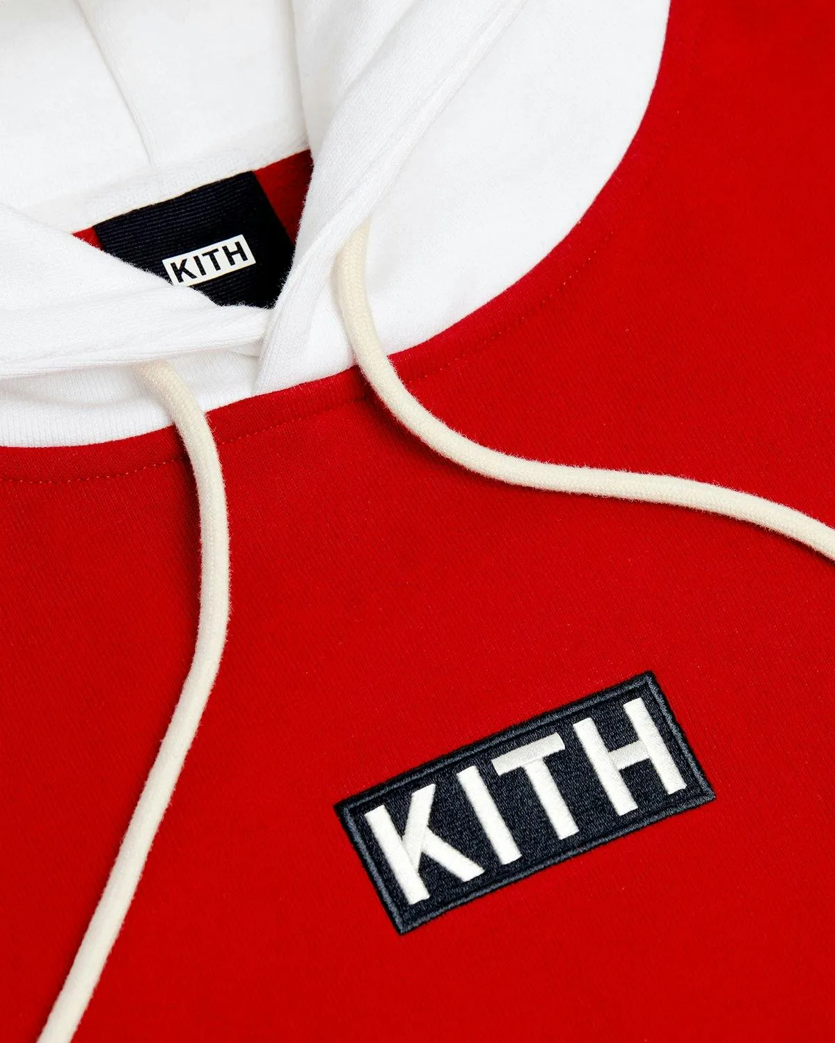 Kith – RED COLORBLOCK HOODIE | Highsnobiety Shop