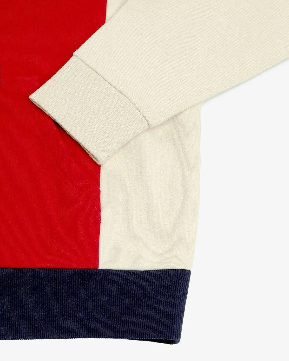 Kith – RED COLORBLOCK HOODIE | Highsnobiety Shop