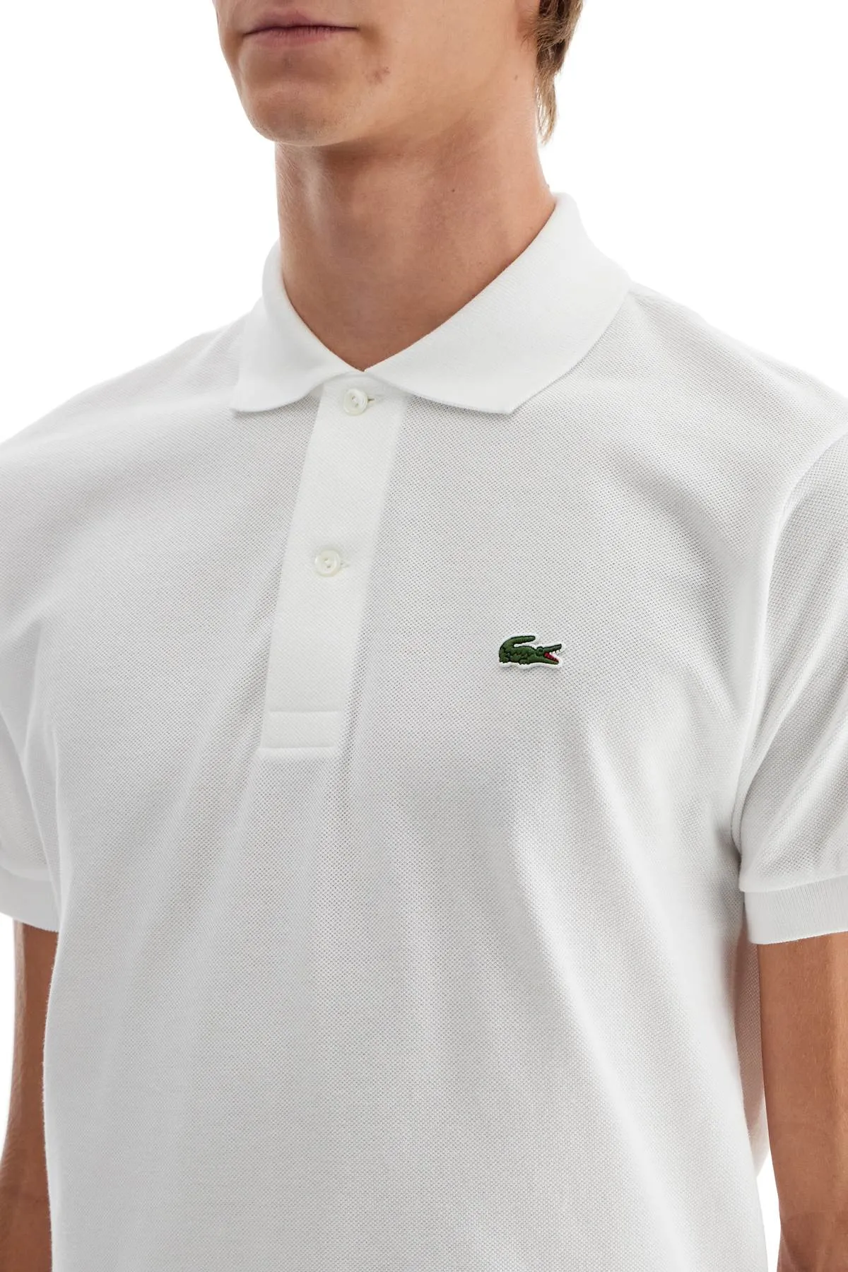 Lacoste Cotton Piquet Polo   White