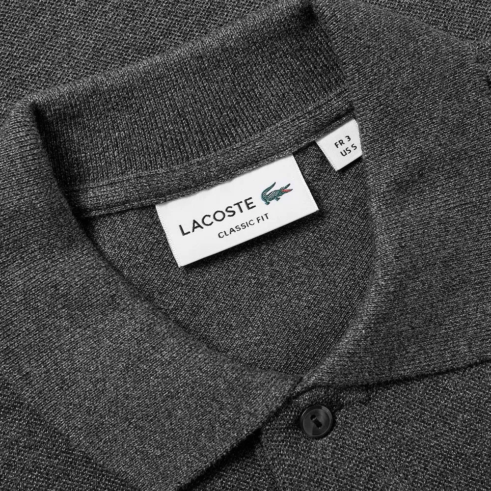 Lacoste Marl Pique PoloDark Grey Jaspe