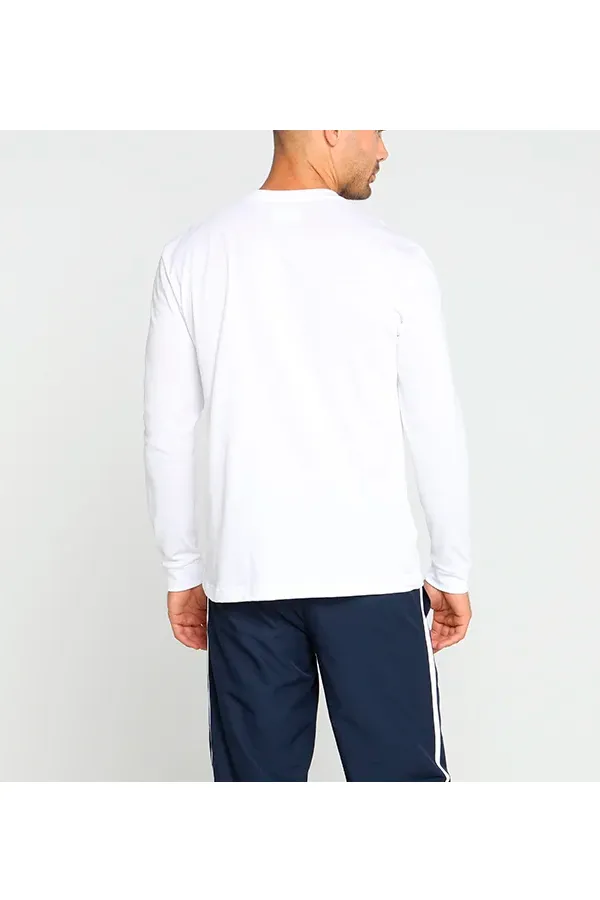 Lacoste Sport L/S Logo Tee White