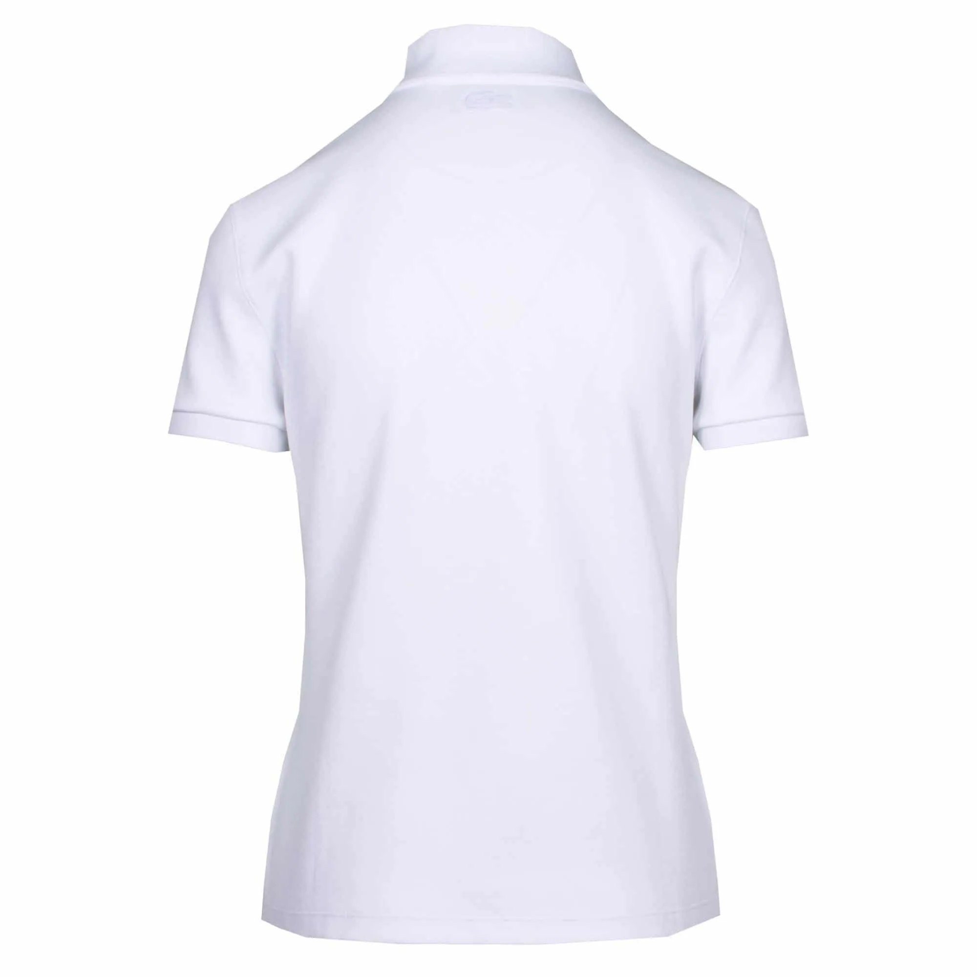 Ladies Lacoste Made In France Cotton Polo Shirt White