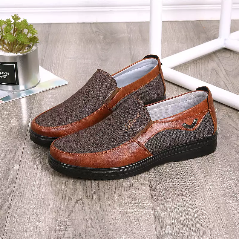 Large Size Men Slip On Oxfords