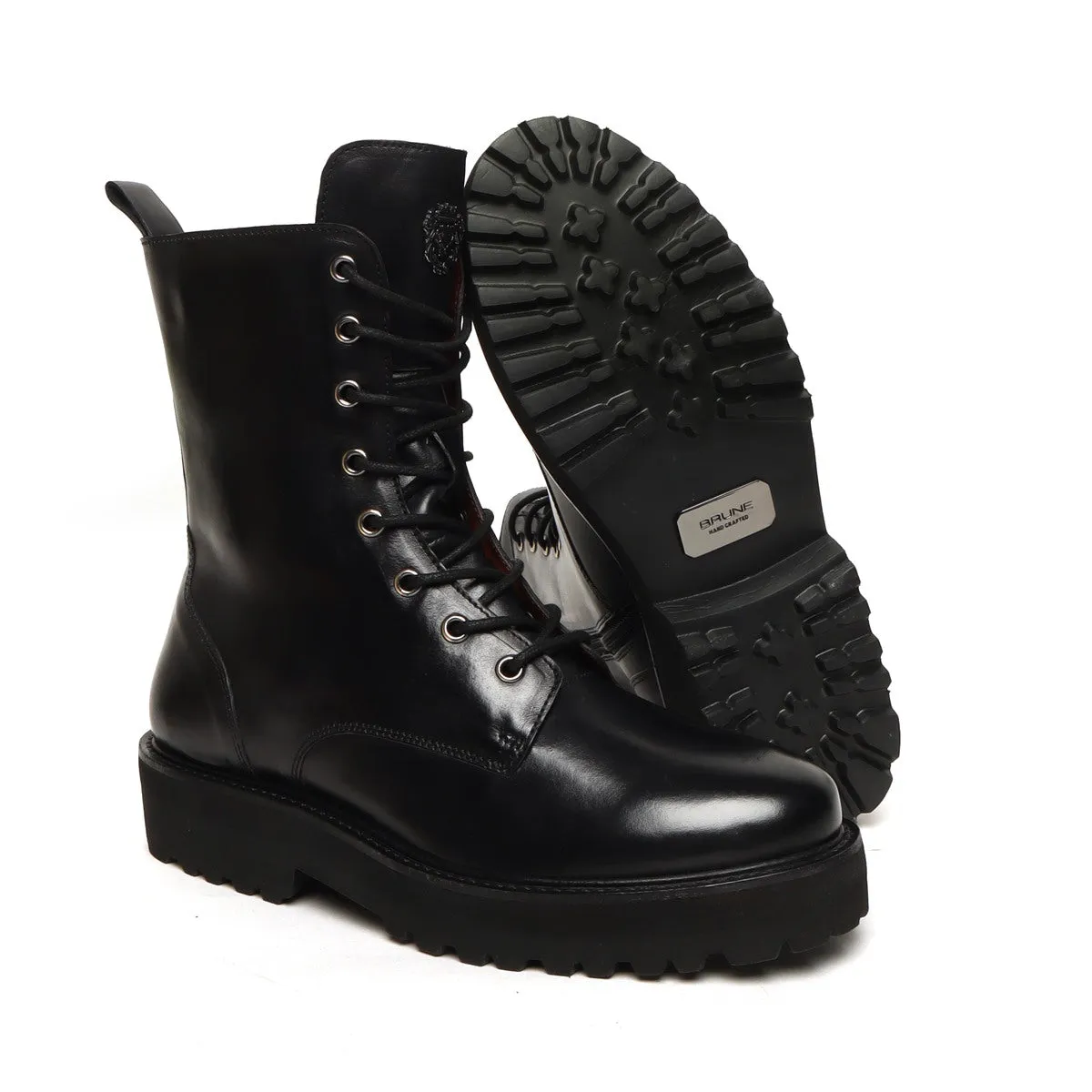 light Weight Ladies Leather Black Boot