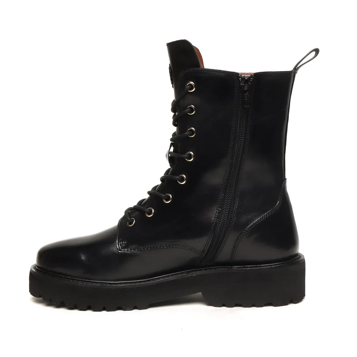 light Weight Ladies Leather Black Boot