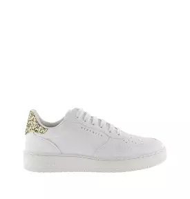 Madrid Faux Leather & Glitter Sneaker for Women - 1258237