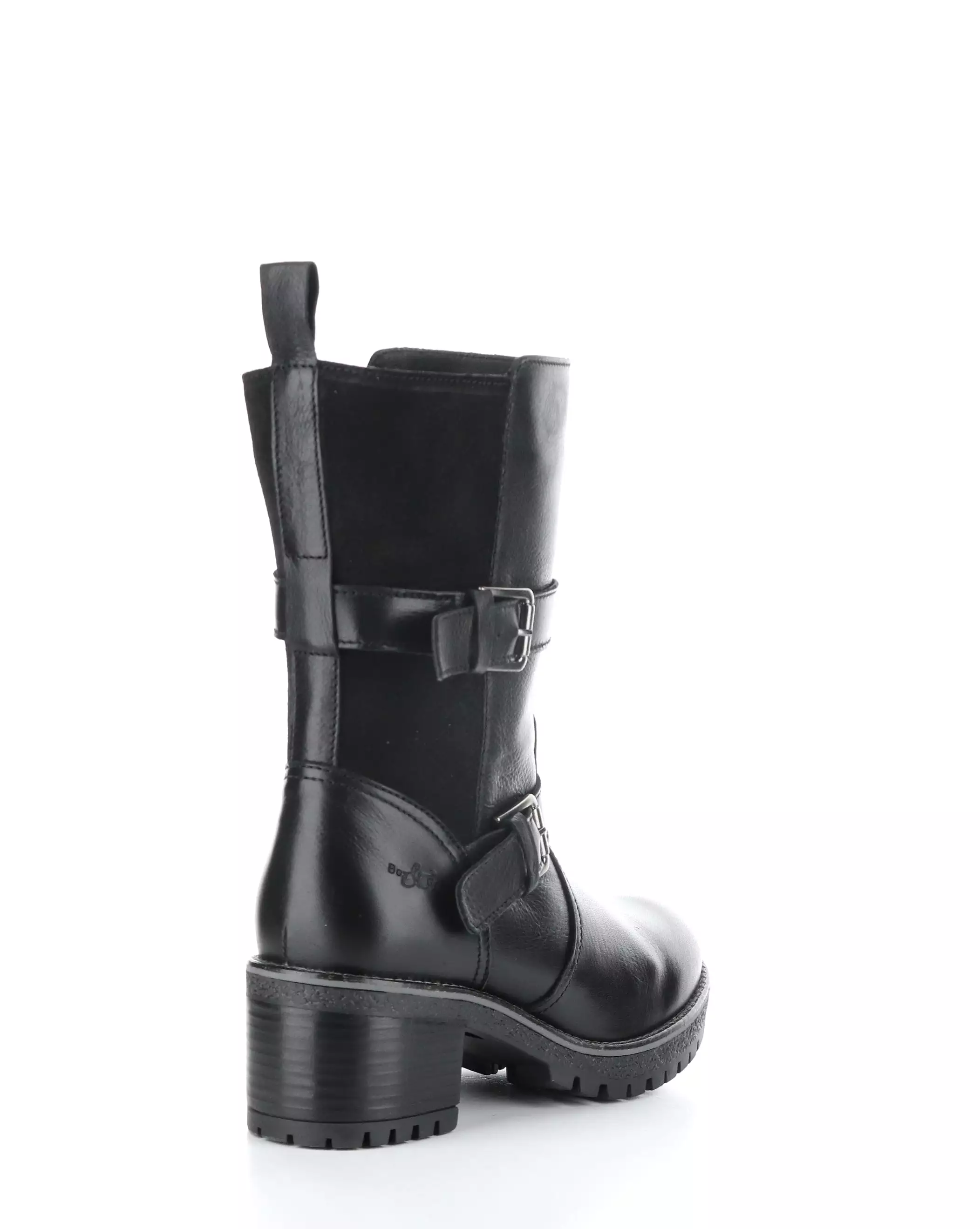 MAISE BLACK Round Toe Boots