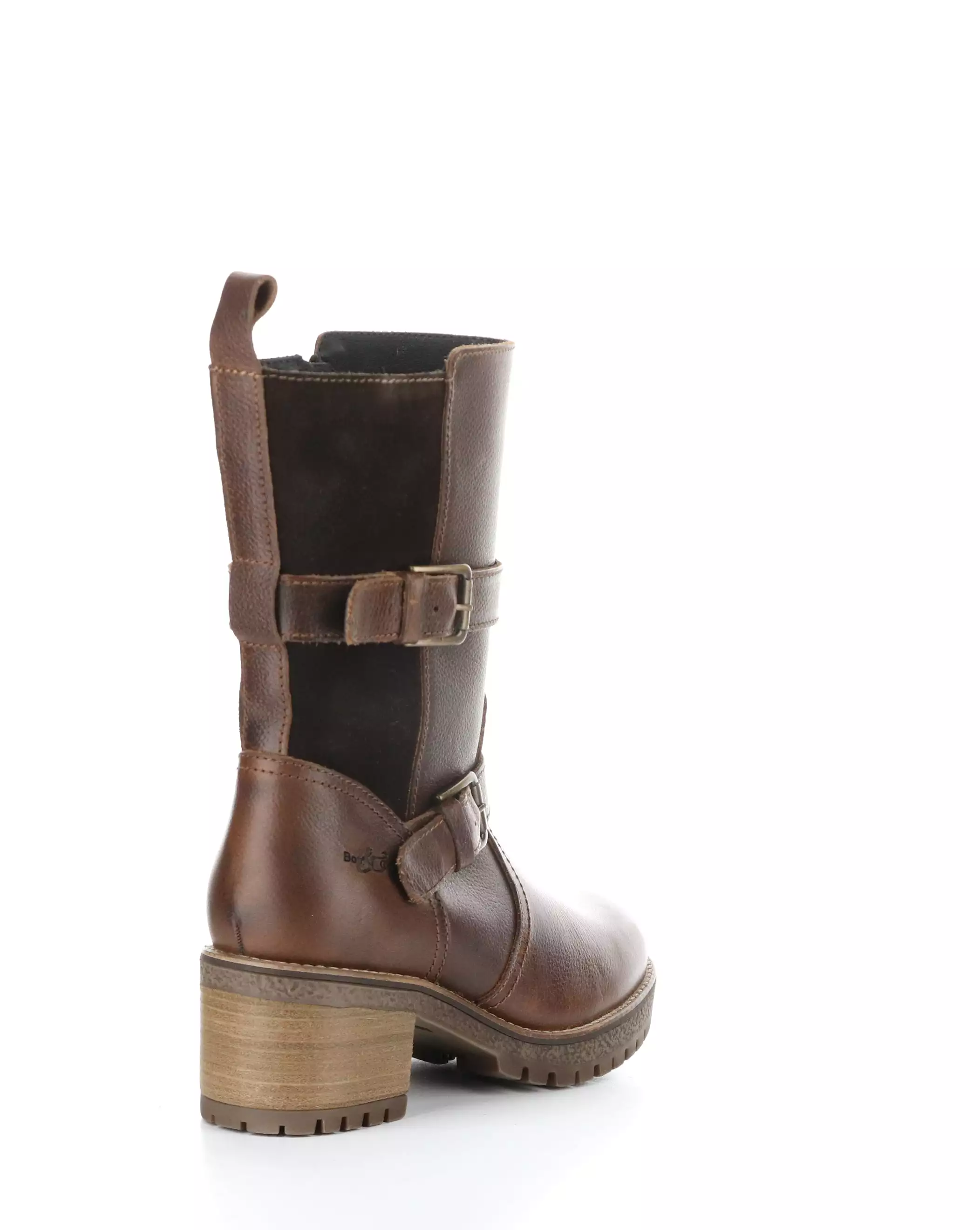 MAISE BRANDY/COFFEE Round Toe Boots