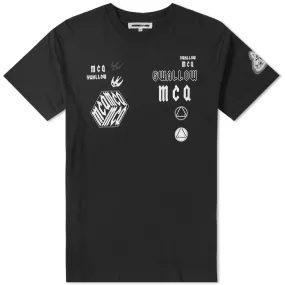 McQ by Alexander McQueen Swallow Sponsorship TeeBlack