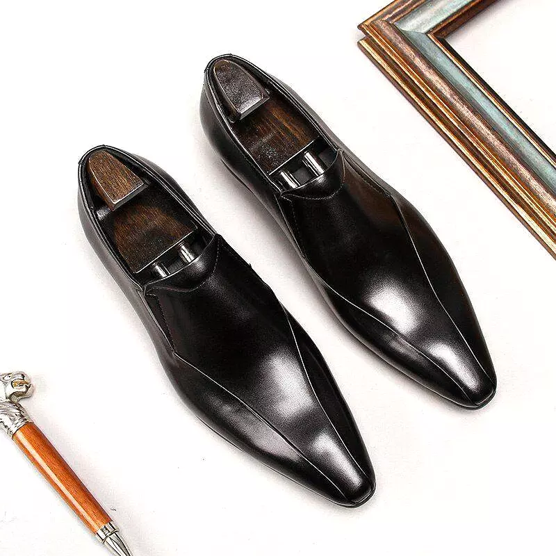 Men  Dress Shoes -  Mussolini Pointed Shoes