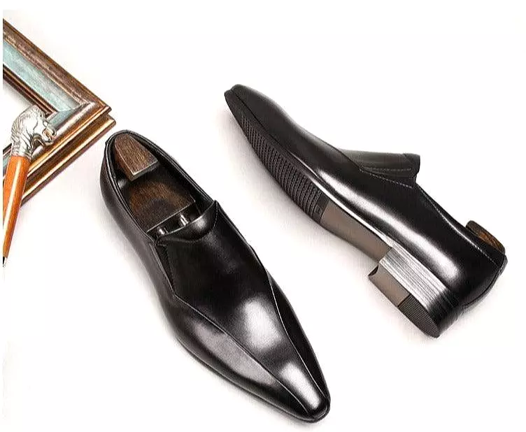 Men  Dress Shoes -  Mussolini Pointed Shoes