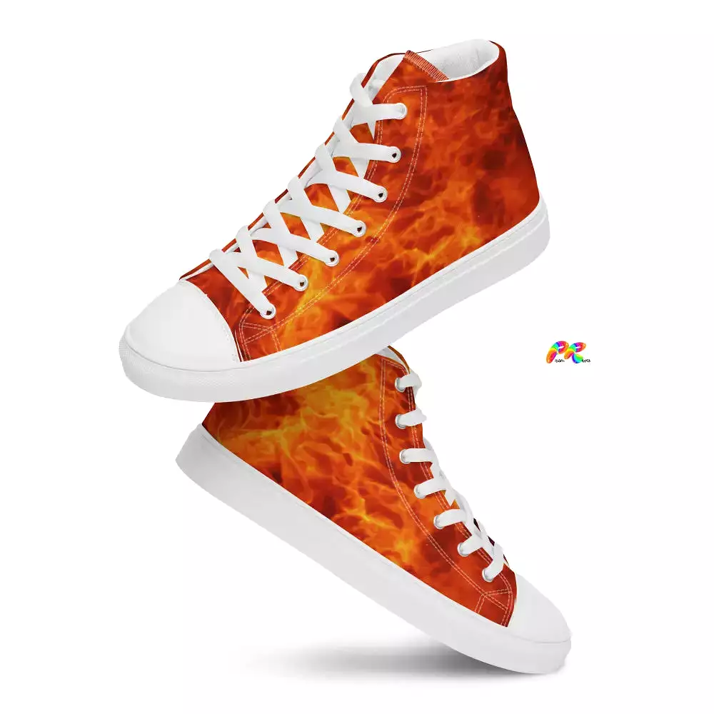 Men’s Fire High Top Canvas Shoes