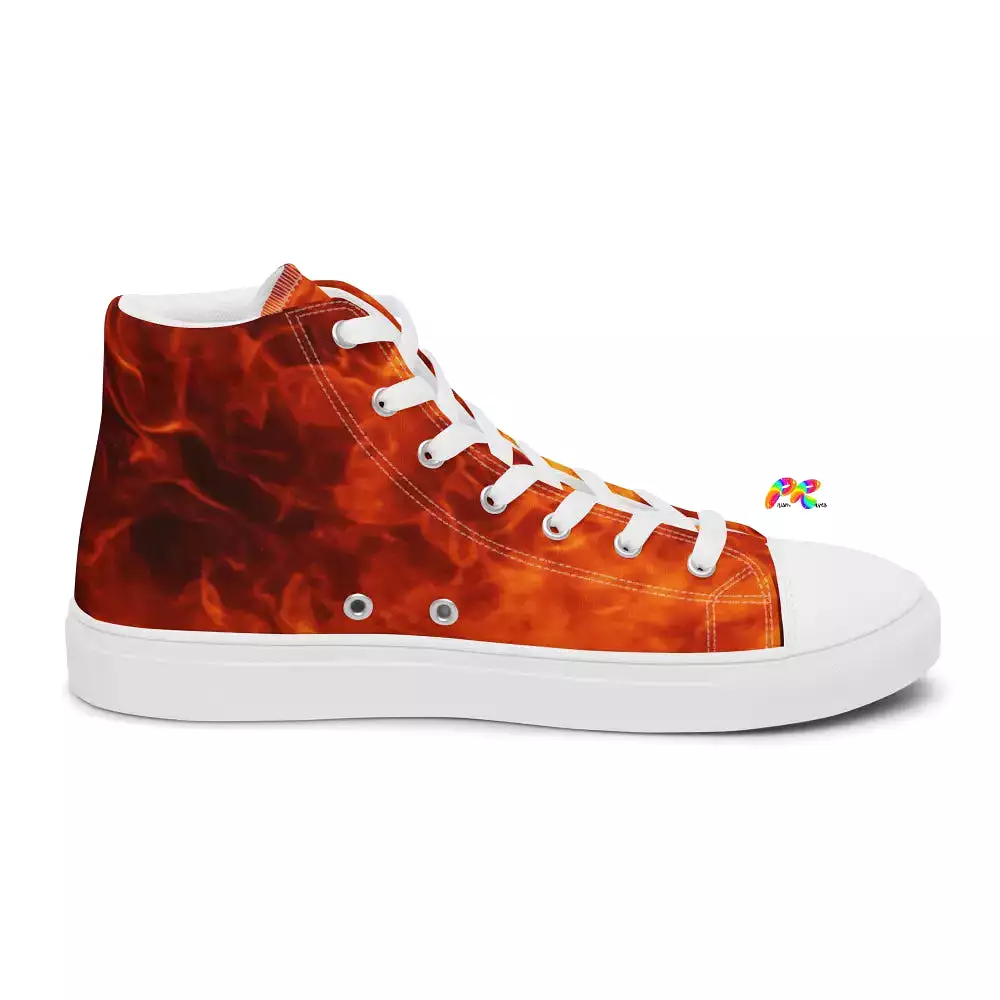 Men’s Fire High Top Canvas Shoes