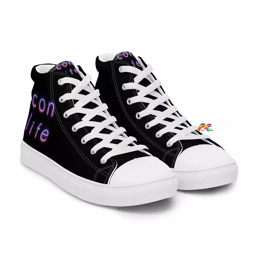 Men’s High Top Canvas Shoes Con Life