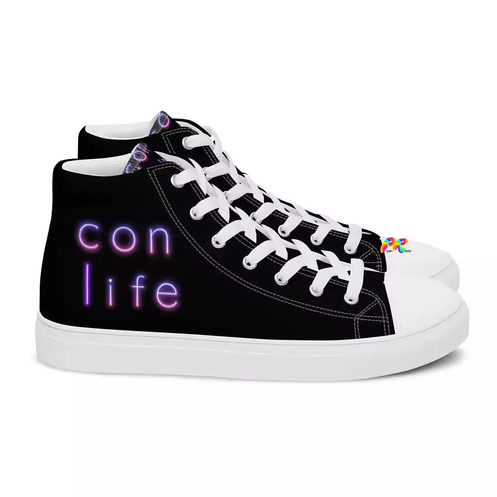 Men’s High Top Canvas Shoes Con Life