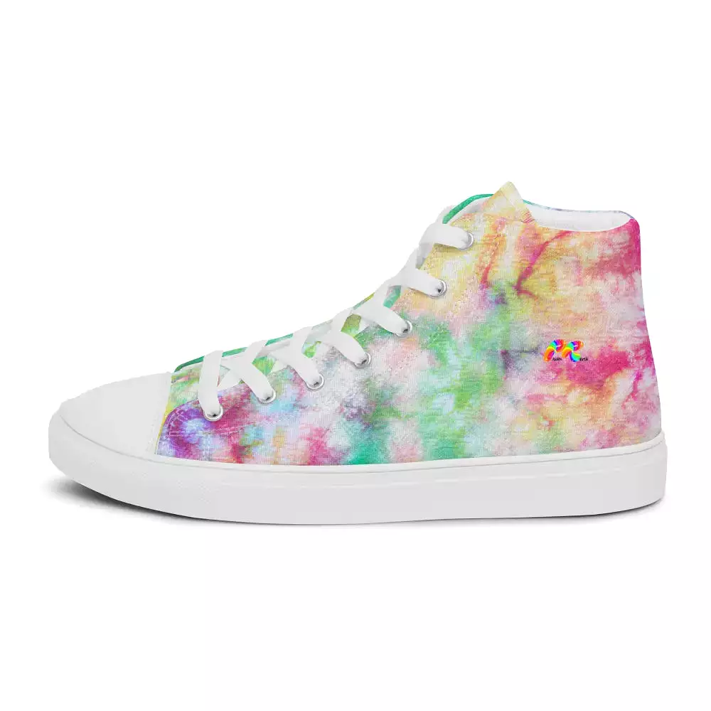 Men’s Tie-Dye High Top Canvas Shoes