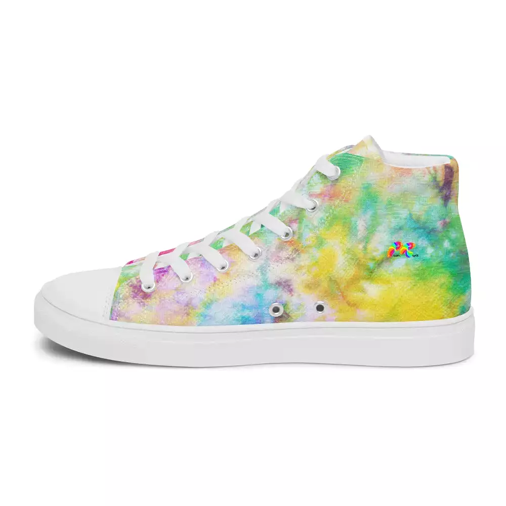 Men’s Tie-Dye High Top Canvas Shoes