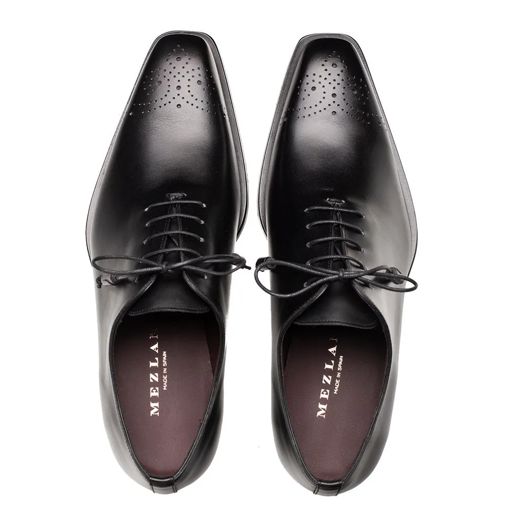 Mezlan Cupula 20933 Men's Shoes Black Calf-Skin Leather whole-Cut Oxfords (MZ3693)