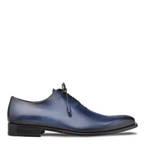 Mezlan Cupula 20933 Men's Shoes Blue Calf-Skin Leather whole-Cut Oxfords (MZ3690)