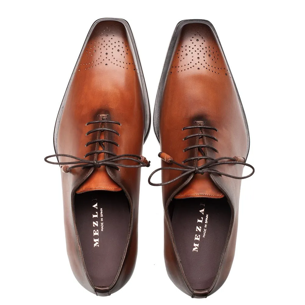 Mezlan Cupula 20933 Men's Shoes Tan Calf-Skin Leather whole-Cut Oxfords (MZ3692)