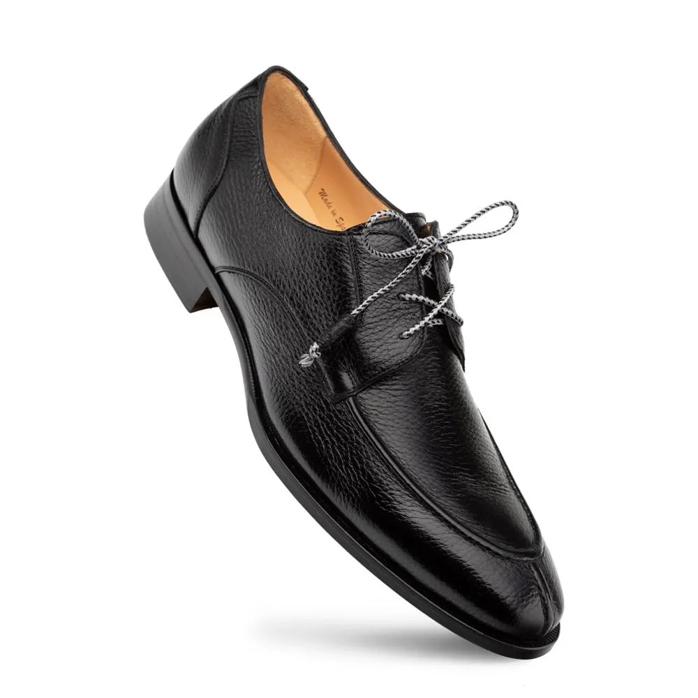 Mezlan Fratello 20937 Men's Shoes Black Deer-Skin Leather Derby Split-Toe Oxfords (MZ3649)