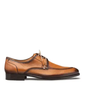 Mezlan Fratello 20937 Men's Shoes Cognac Deer-Skin Leather Derby Split-Toe Oxfords (MZ3648)