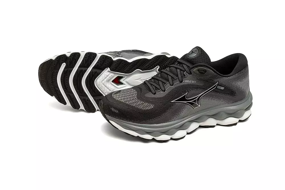 Mizuno Women's Wave Sky 7 - Black/Silverstar