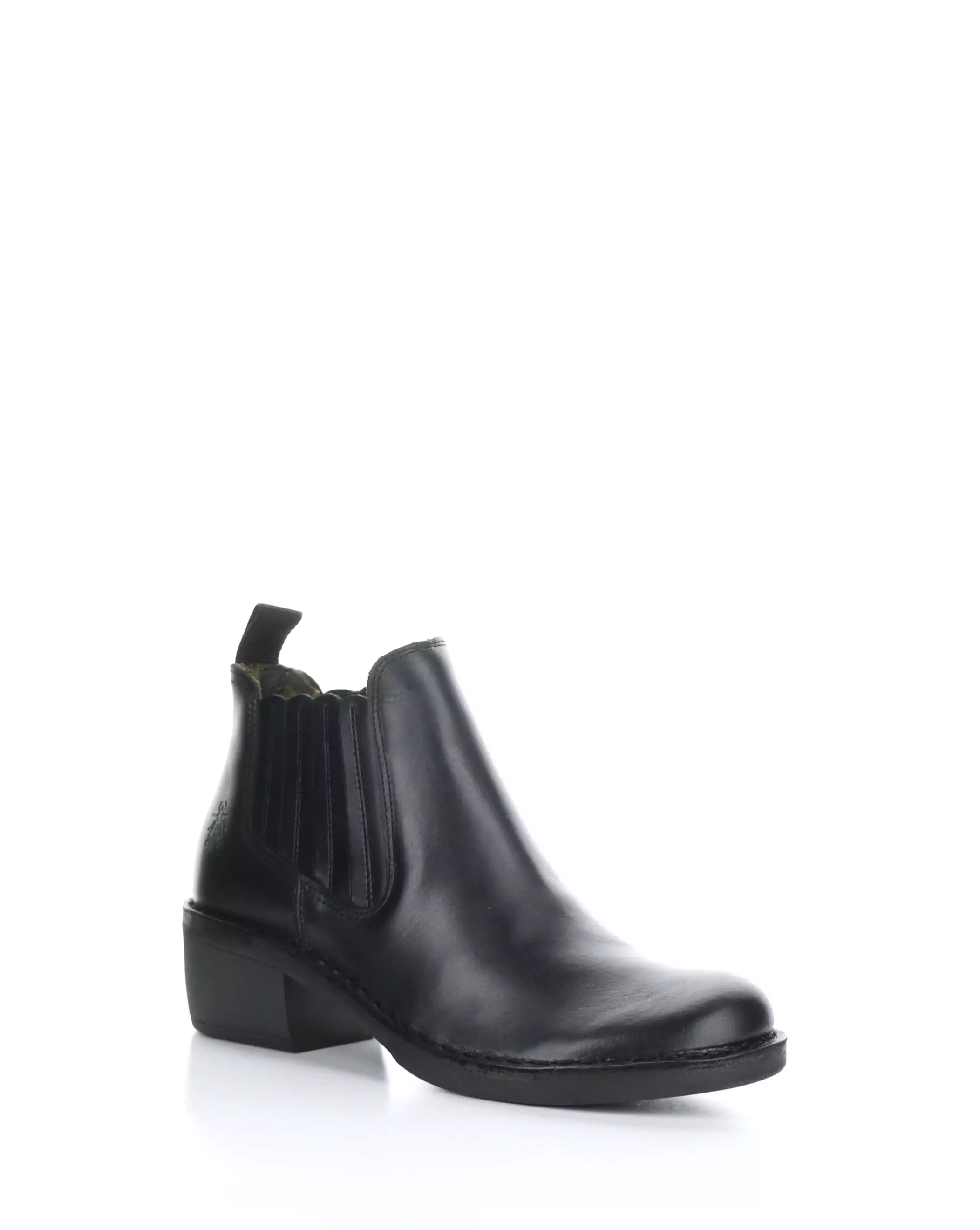 MOOF103FLY 000 BLACK Round Toe Boots