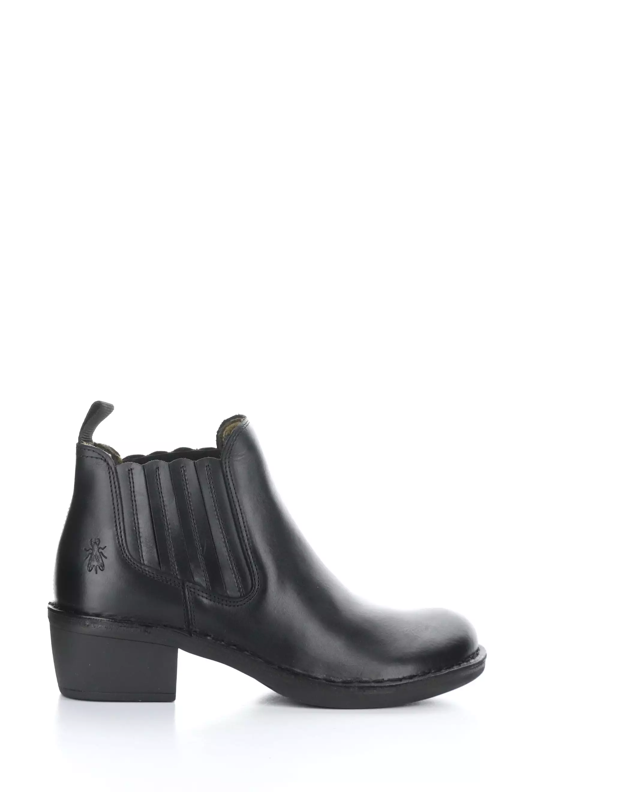 MOOF103FLY 000 BLACK Round Toe Boots