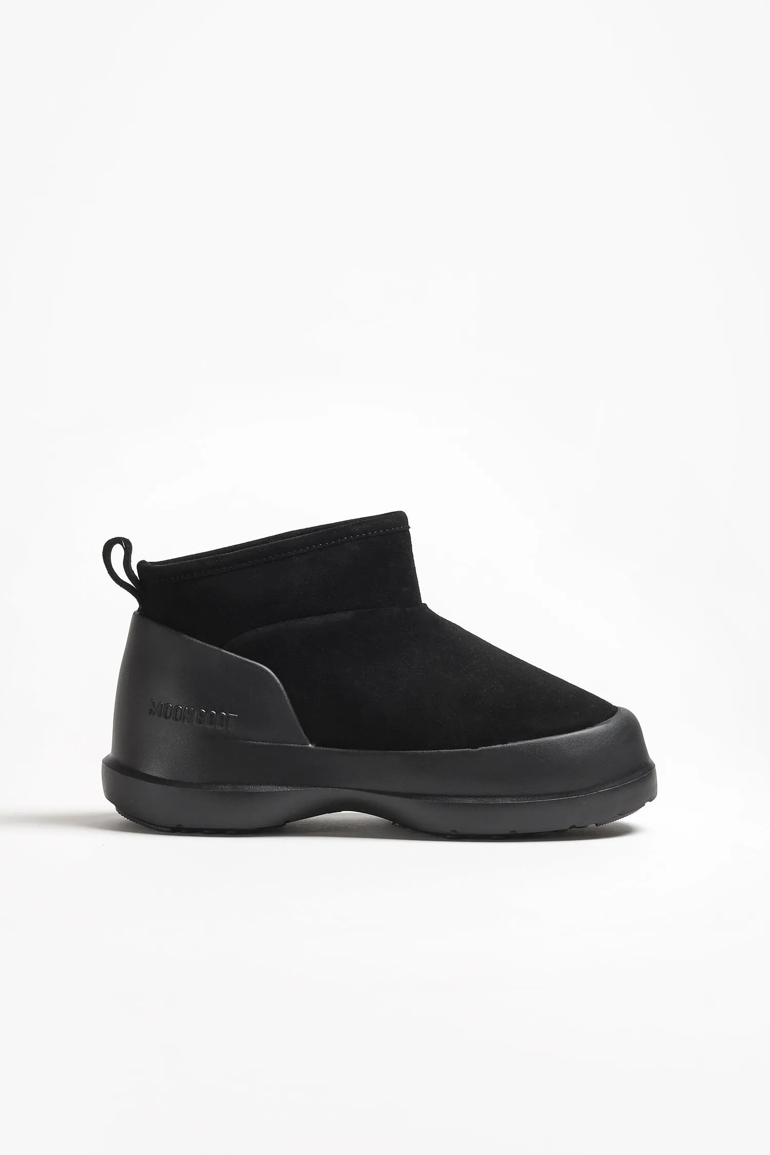 Moon Boot Luna Low Suede in Schwarz